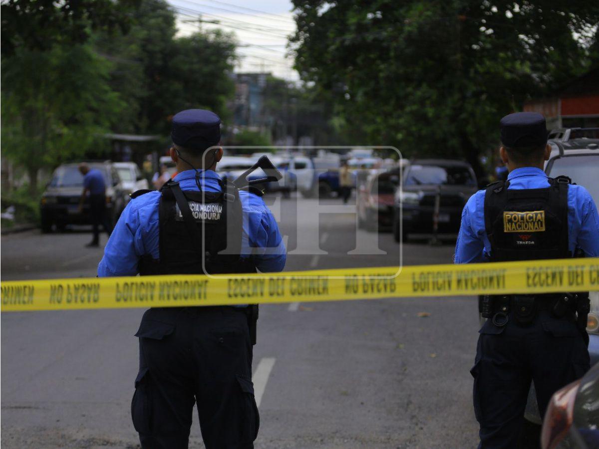 Casquillos de bala y resguardo policial: escena del crimen del abogado Altamirano