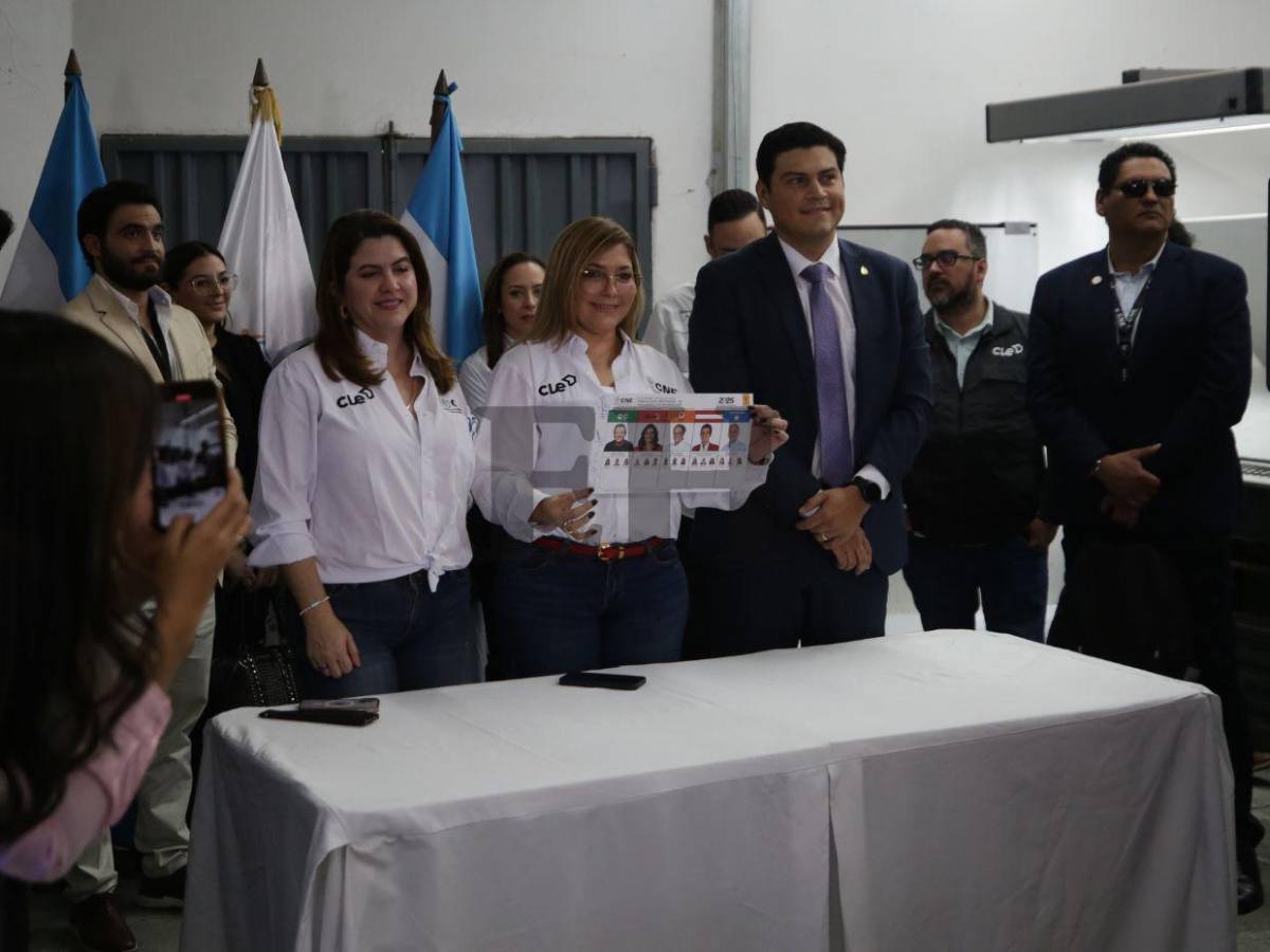 Así luce la papeleta con la que Honduras elegirá nuevo gobierno este 30 de noviembre