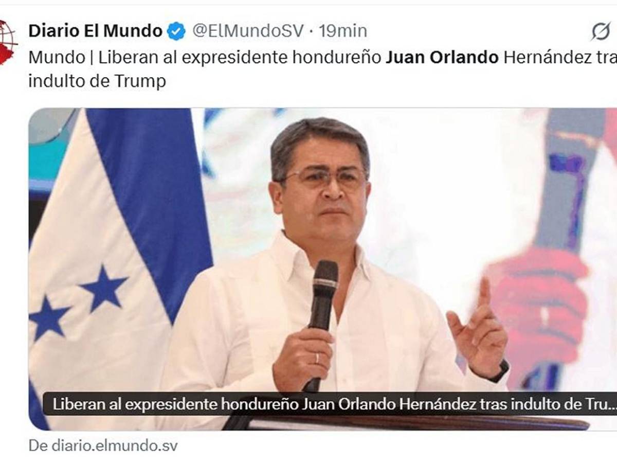 Ha quedado en libertad: Así informa el mundo que Juan Orlando Hernández salió de prisión
