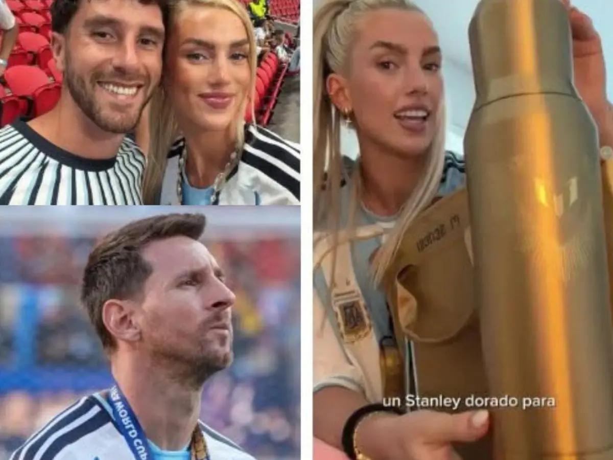 Pareja de futbolista de Argentina revela el regalo que les hizo Messi después del Mundial