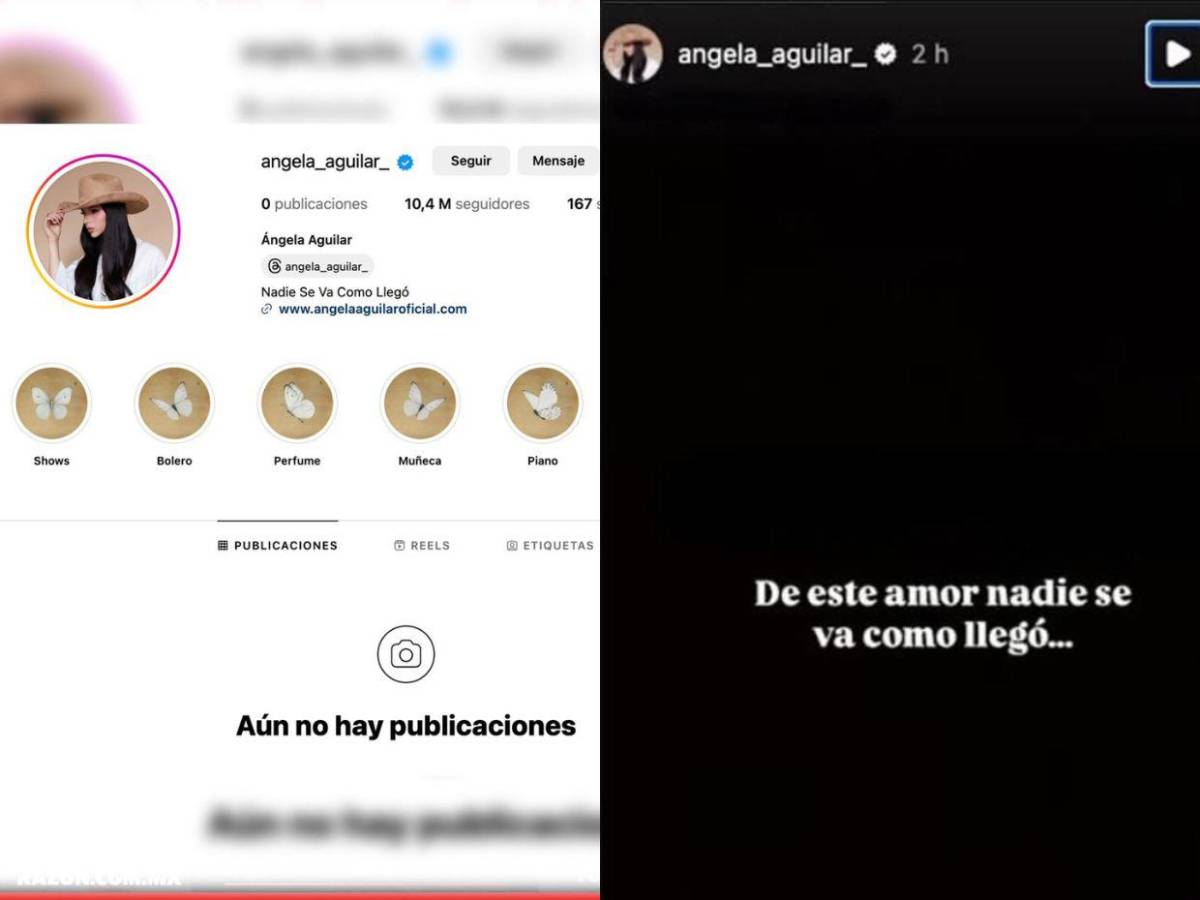 Ángela Aguilar elimina todas sus fotografías en Instagram: ¿Cuál fue la razón? Ángela Aguilar elimina todas sus fotografías en Instagram: ¿Cuál fue la razón?