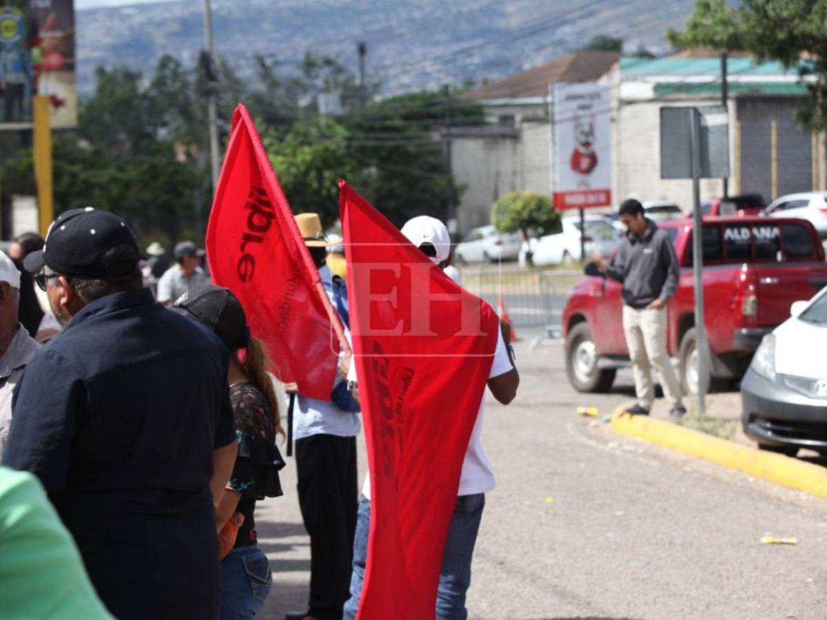 Así es el campamento improvisado de Jorge Aldana en las afueras del Infop para pedir revisión acta por acta