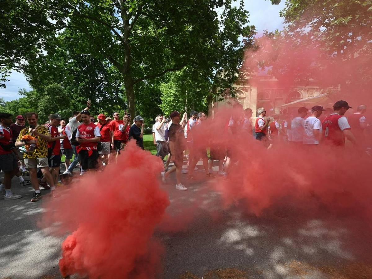 El ambiente en la final de la UEFA Champions League entre PSG vs Arsenal