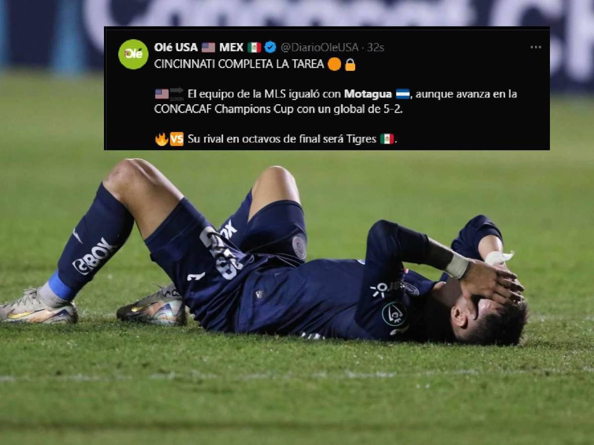 “Fracaso azul” Así reaccionó la prensa tras la eliminación de Motagua en Champions de Concacaf