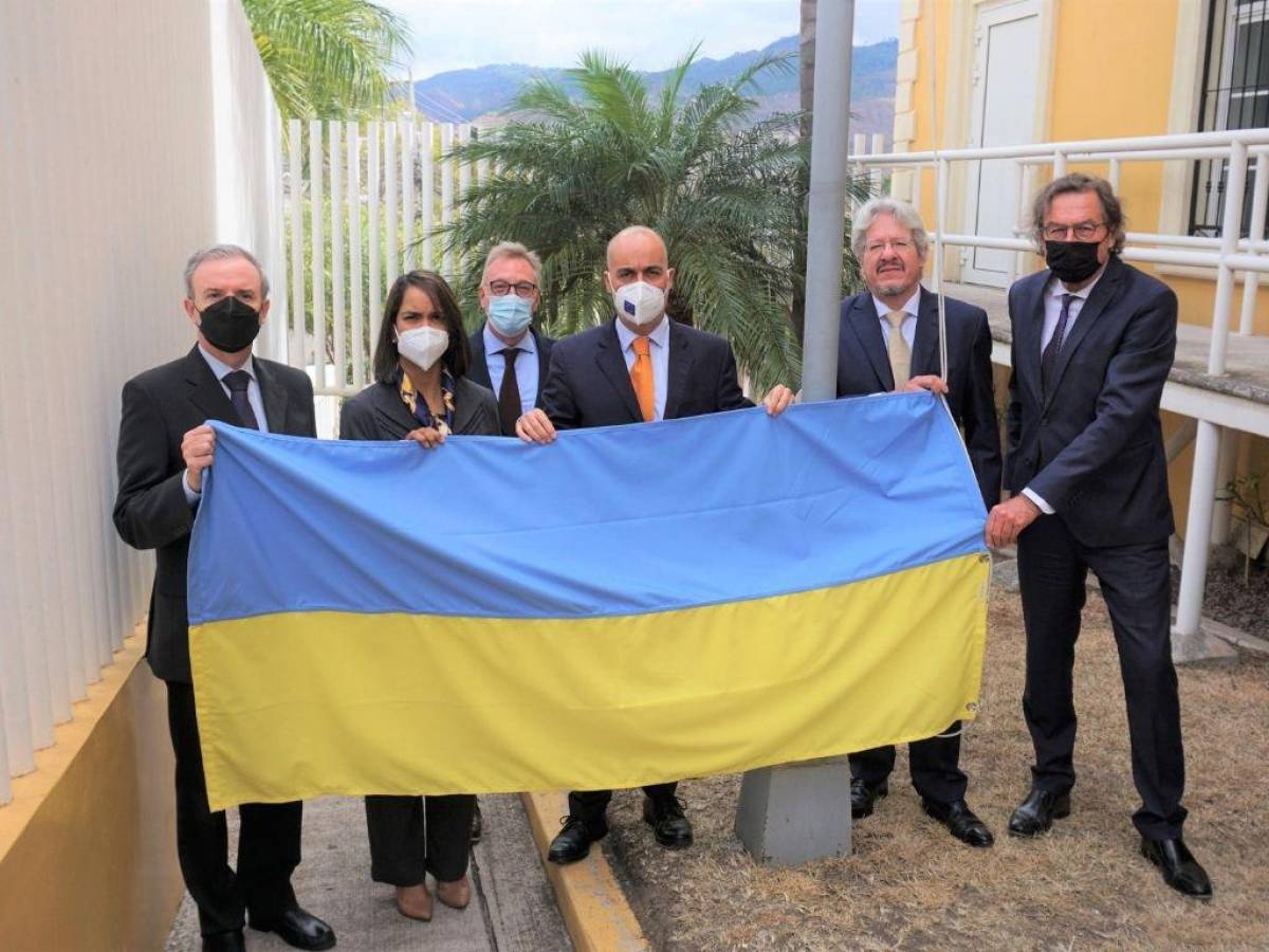 Unión Europea y Cancillería hondureña se unen en solidaridad por Ucrania
