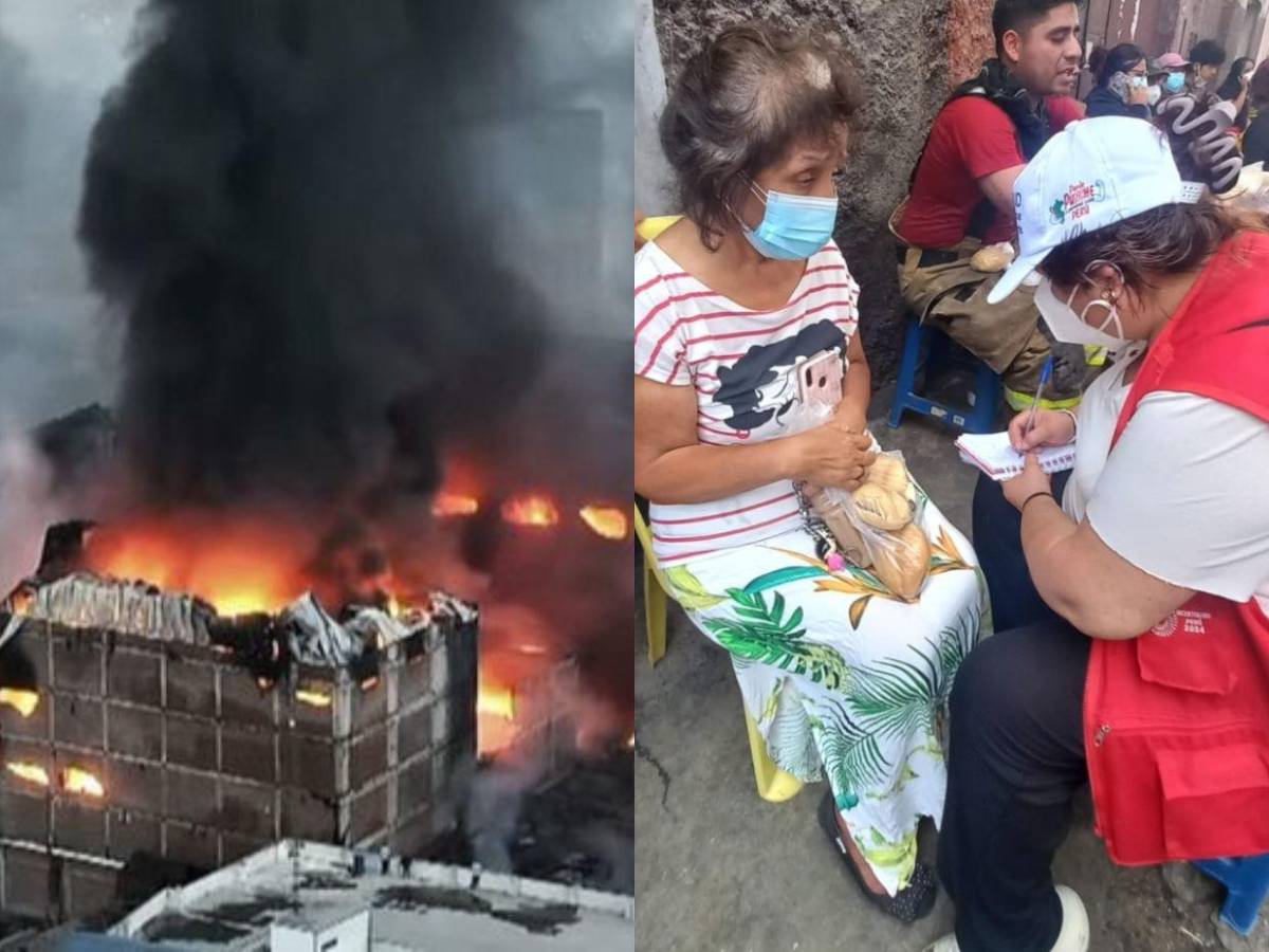 Incendio en Lima: bomberos luchan contra llamas en almacenes de juguetes