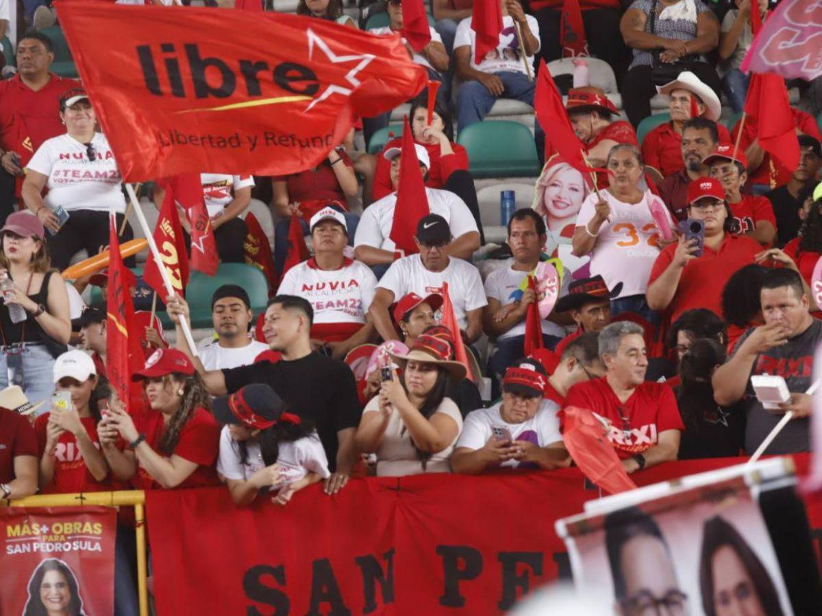 Libre hace cierre de campaña en San Pedro Sula: Cortés le dará al pueblo hondureño una inmensa sorpresa