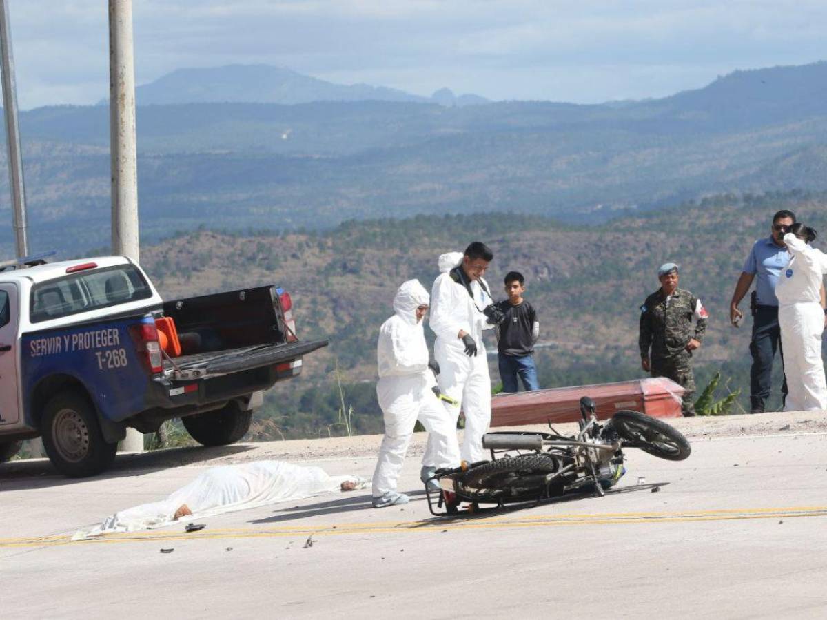 Cuatro motos, imprudencia y una curva pronunciada: tragedia en carretera a El Paraíso