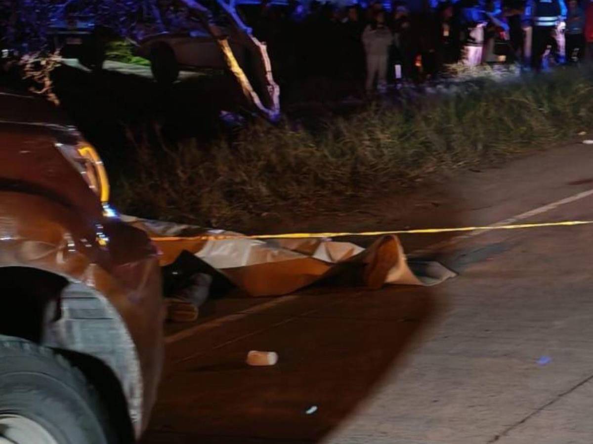 Escena desgarradora: así quedaron cuerpos de Nicoll y Ronald, pareja arrollada en carretera al sur