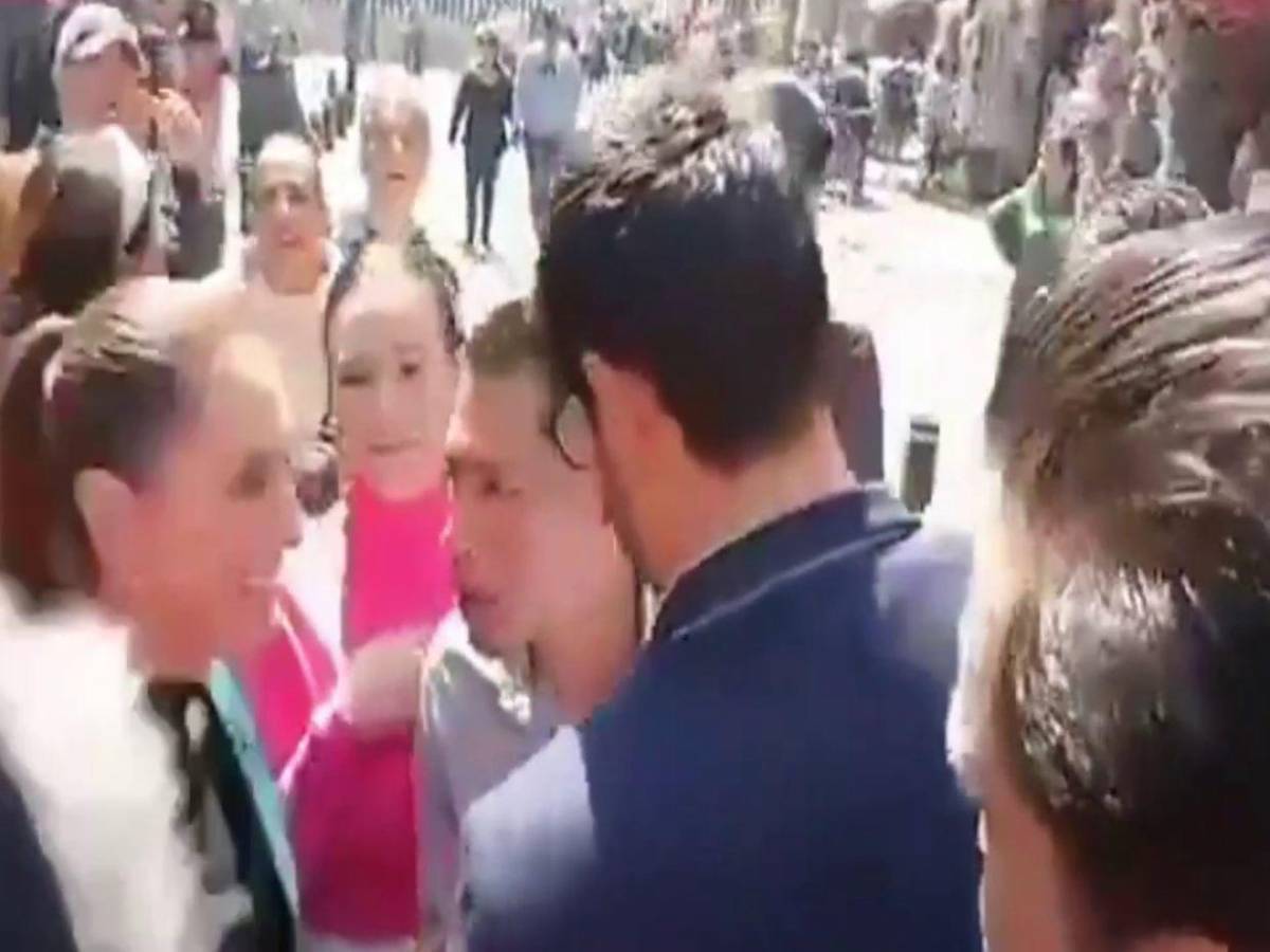 Un hombre acosó y tocó a Sheinbaum durante un recorrido en Ciudad de México