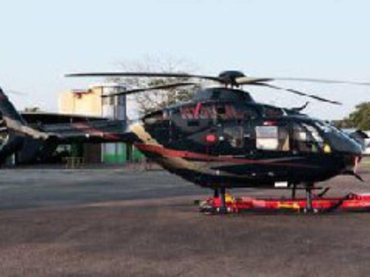 Así quedó el helicóptero que tuvo aterrizaje accidentado en la Cerro Grande