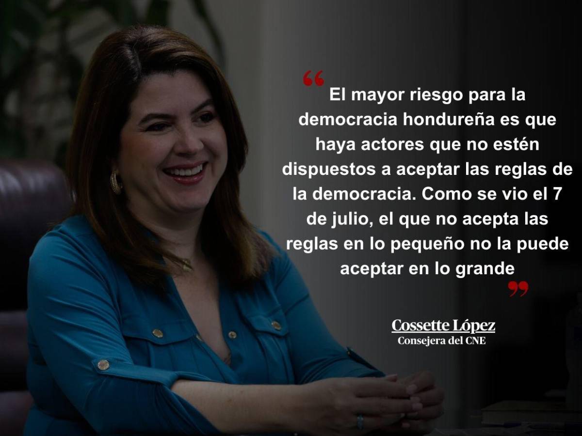 Creemos que nuestras comunicaciones están intervenidas: Frases de Cossette López antes de dejar la presidencia del CNE