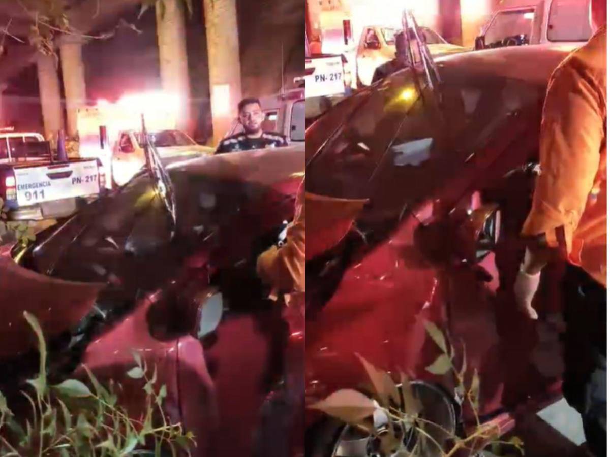 En imágenes: el trágico choque que dejó una mujer muerta en Residencial Honduras