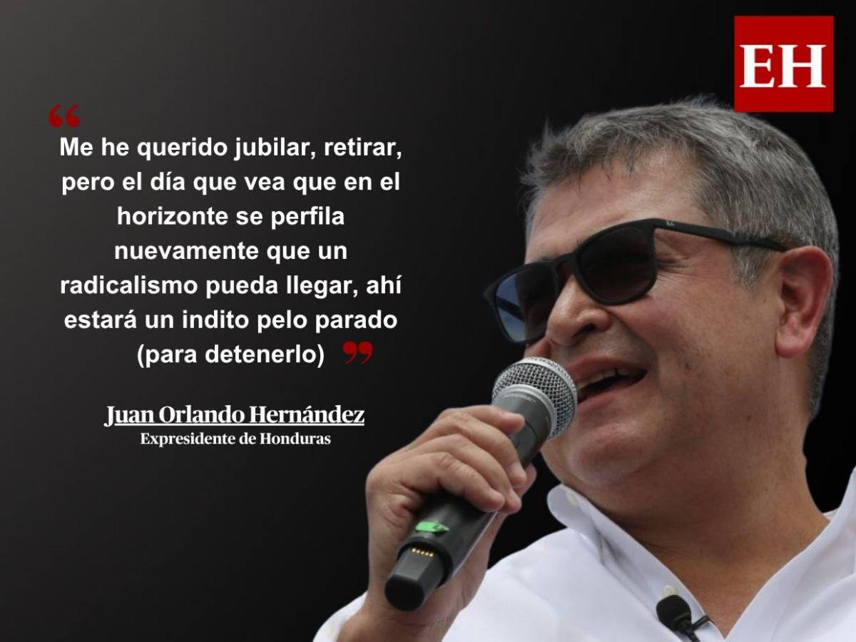 De rodillas solo ante Dios: Las frases de JOH a su regreso a Honduras