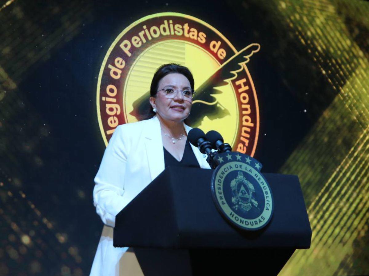 El discurso íntegro de la presidenta Xiomara Castro tras entregar el premio Álvaro Contreras