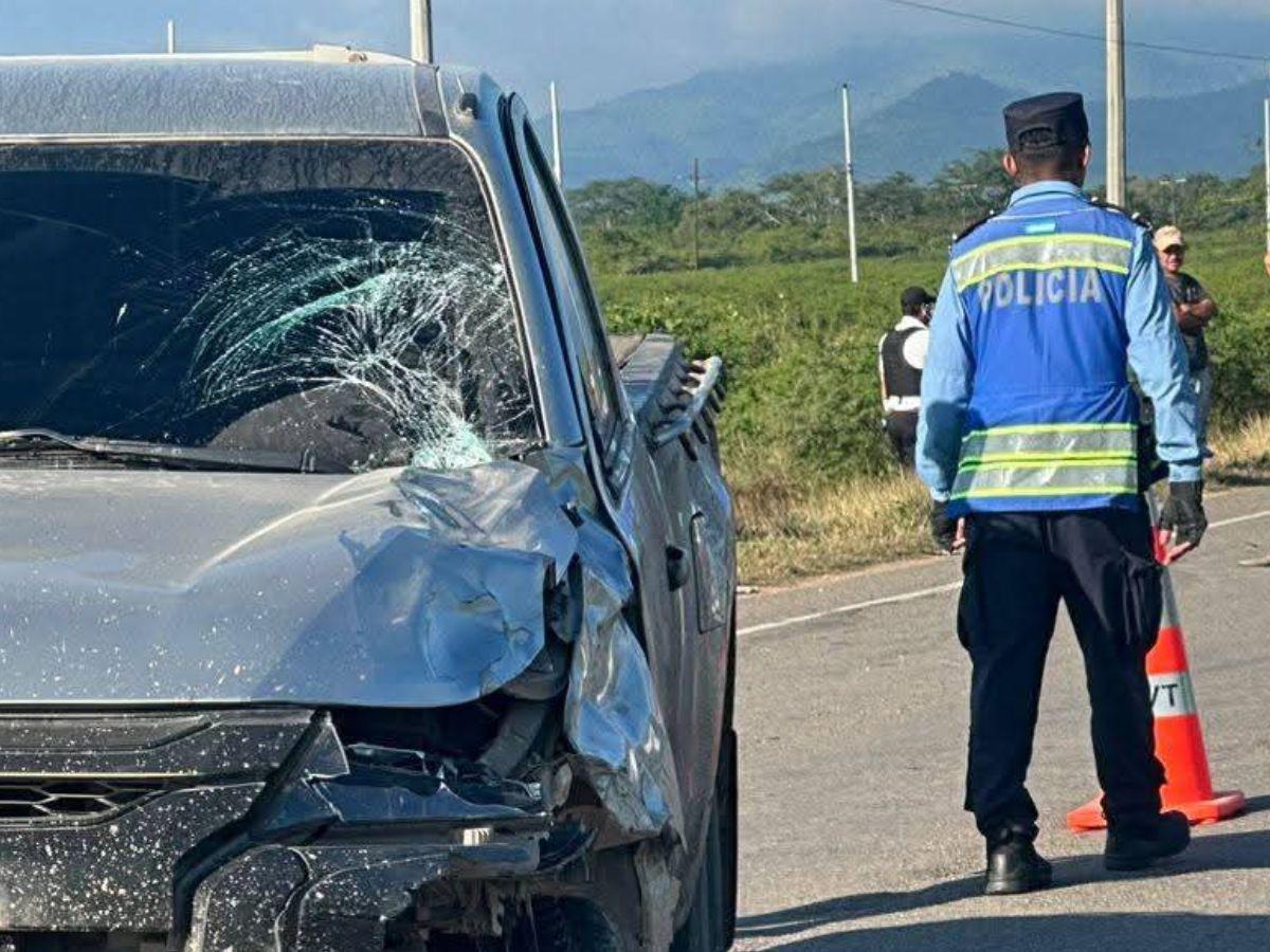 Padre e hijo mueren tras impactar con pick-up en Olanchito: las dolorosas imágenes