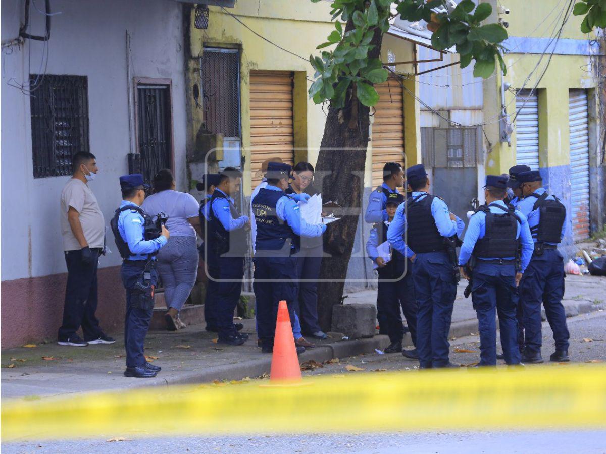 Casquillos de bala y resguardo policial: escena del crimen del abogado Altamirano