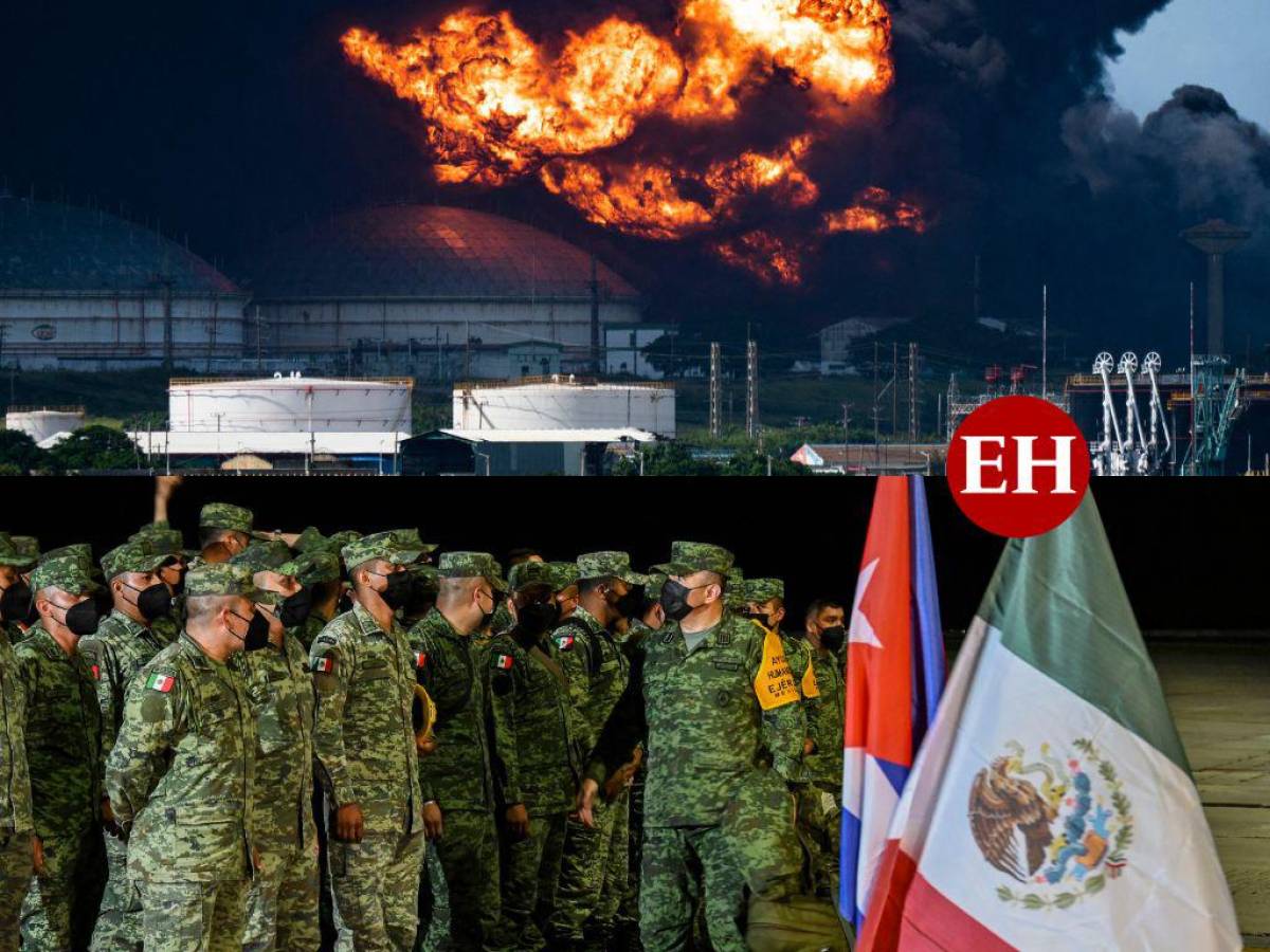 Llega a Cuba ayuda de México y Venezuela para combatir incendio de tanques de combustible
