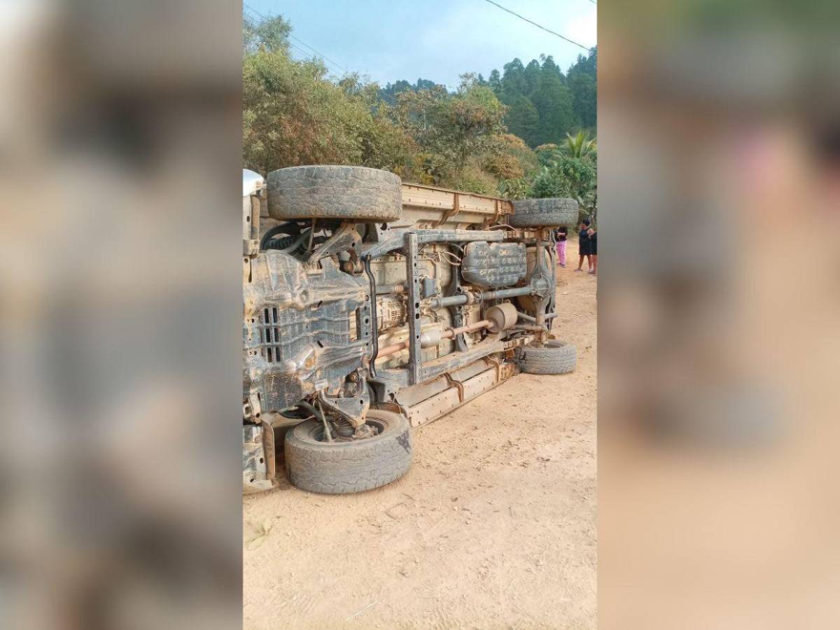 Las imágenes del accidente en el que murió el integrante de una banda musical en Olancho