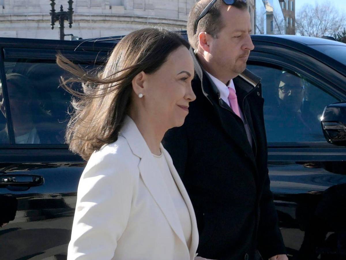 Así fue la llegada de María Corina a la Casa Blanca para reunión privada con Trump