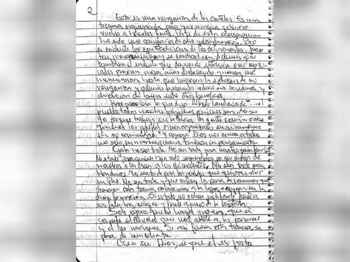“Creo en Dios, en Él está mi fe y confianza”: La carta abierta de Juan Orlando Hernández