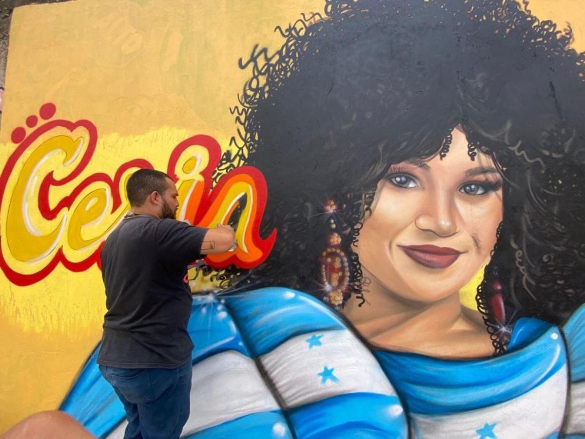 Vandalizan mural en honor a Cesia Sáenz en Comayagua, Honduras