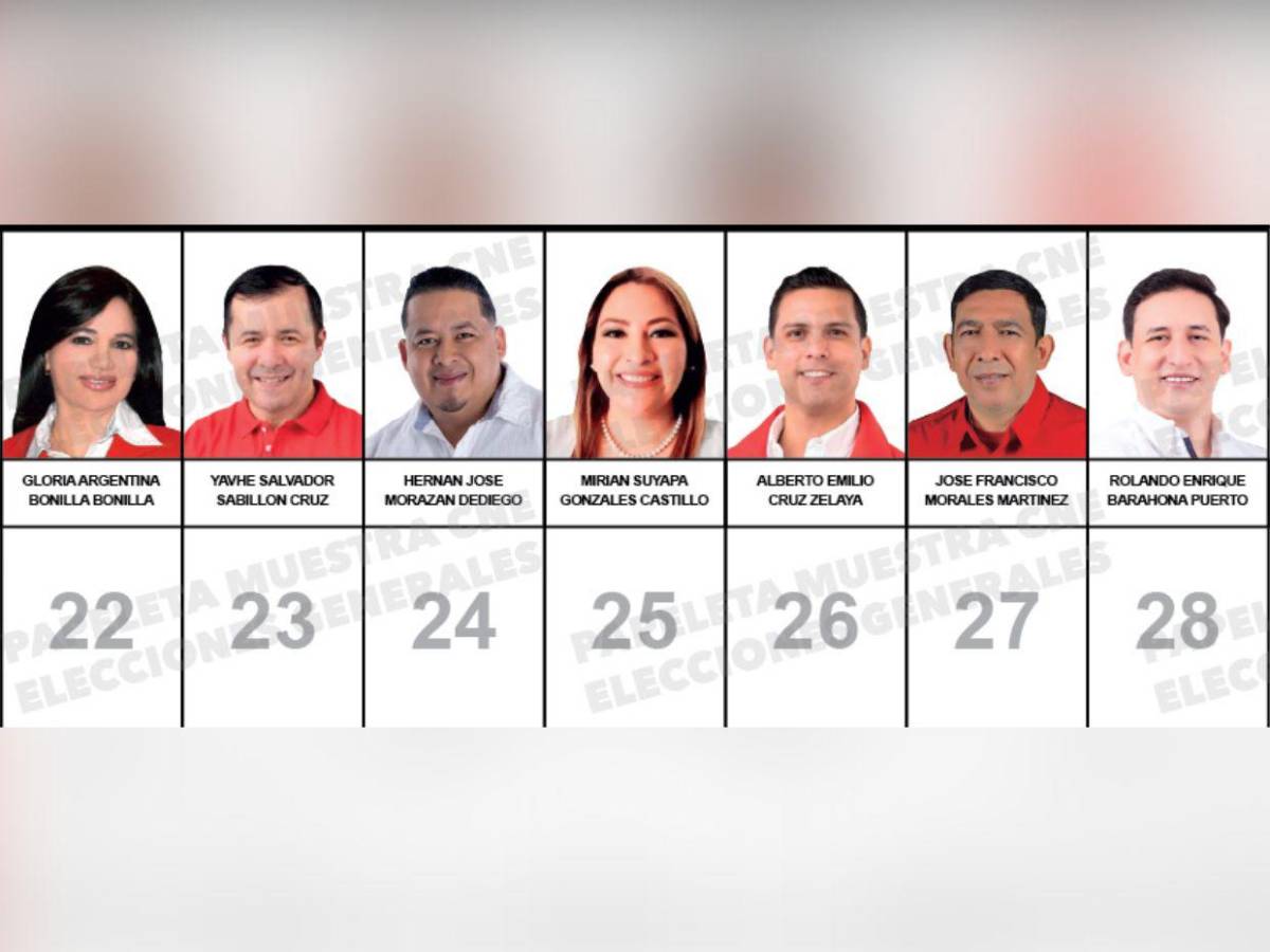 Diputados que buscan reelección y nuevos aspirantes integran la papeleta del Partido Liberal