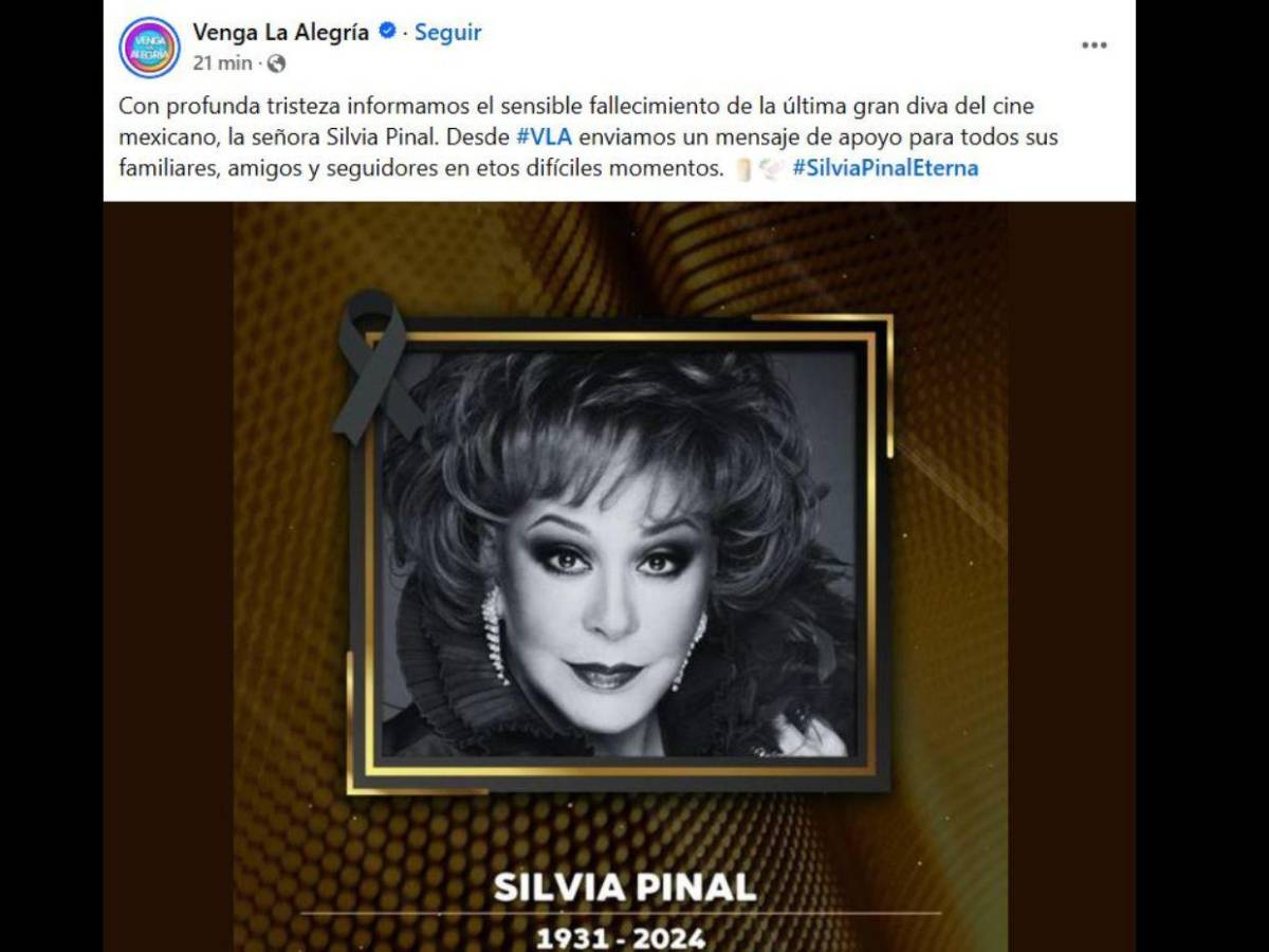Las primeras reacciones tras la muerte de Silvia Pinal, la “Diva de México”