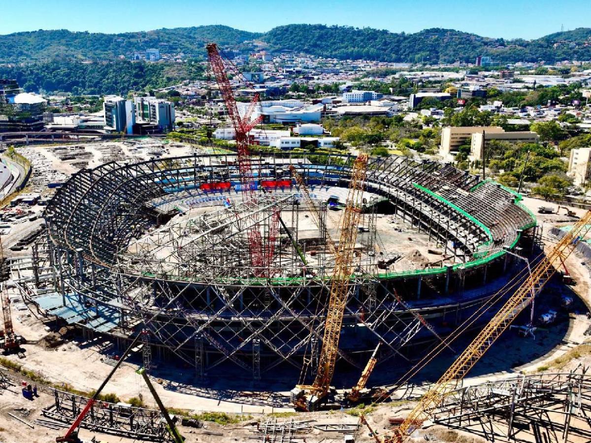 Estadio más grande de Centroamérica: Así avanza la construcción del moderno recinto en El Salvador