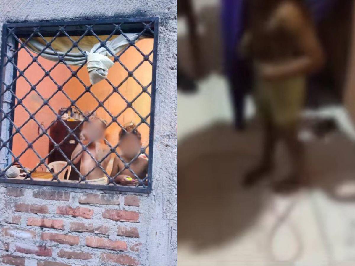Estaban sin ropa y amarrados a una puerta: madre dejaba solos a sus hijos mientras salía a vender