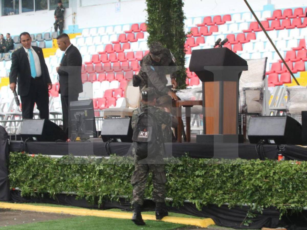 El Estadio Nacional, bajo vigilancia estricta en los desfiles patrios