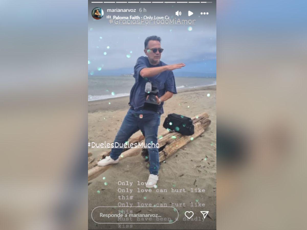 Una de las imágenes que compartió Mariana de Nicando en su emotivo video.