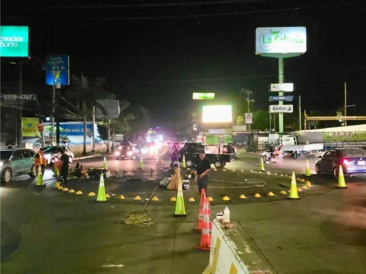 Vuelve la rotonda en la salida al sur; alcalde dice que “si no funciona, la quitamos”