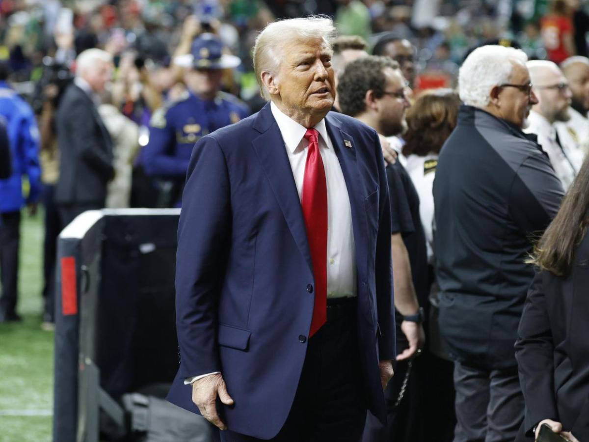 Acompañado de su hija y saludando a los Chiefs: así fue captado Donald Trump en el Super Bowl 2025
