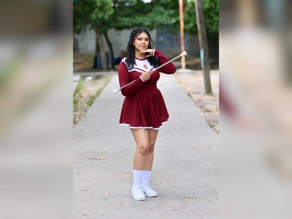 Ellas son las palillonas del Saúl Zelaya Jiménez que brillarán en los desfiles patrios del 15 de septiembre