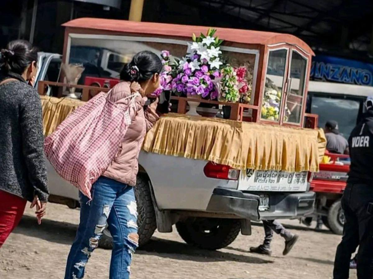 Ella era Rosalinda Díaz, señora que murió tras accidente en Intibucá: así la despidieron