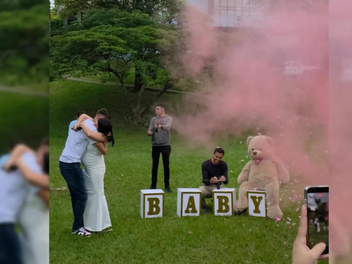 La presentadora hondureña que anunció estar embarazada de futbolista