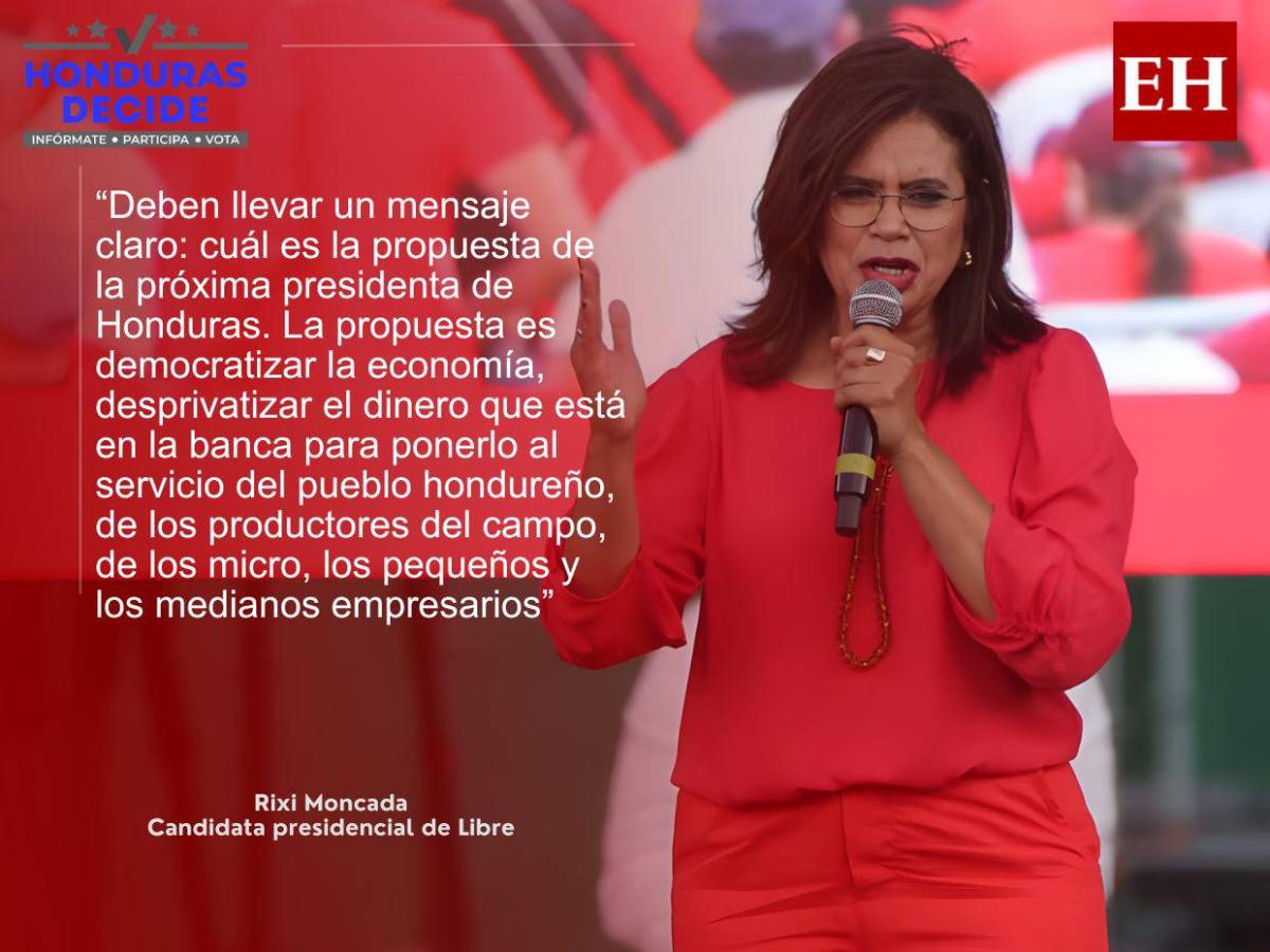 Nasralla y Asfura son los de la narcodictadura: las frases de Rixi Moncada en la Villa Olímpica