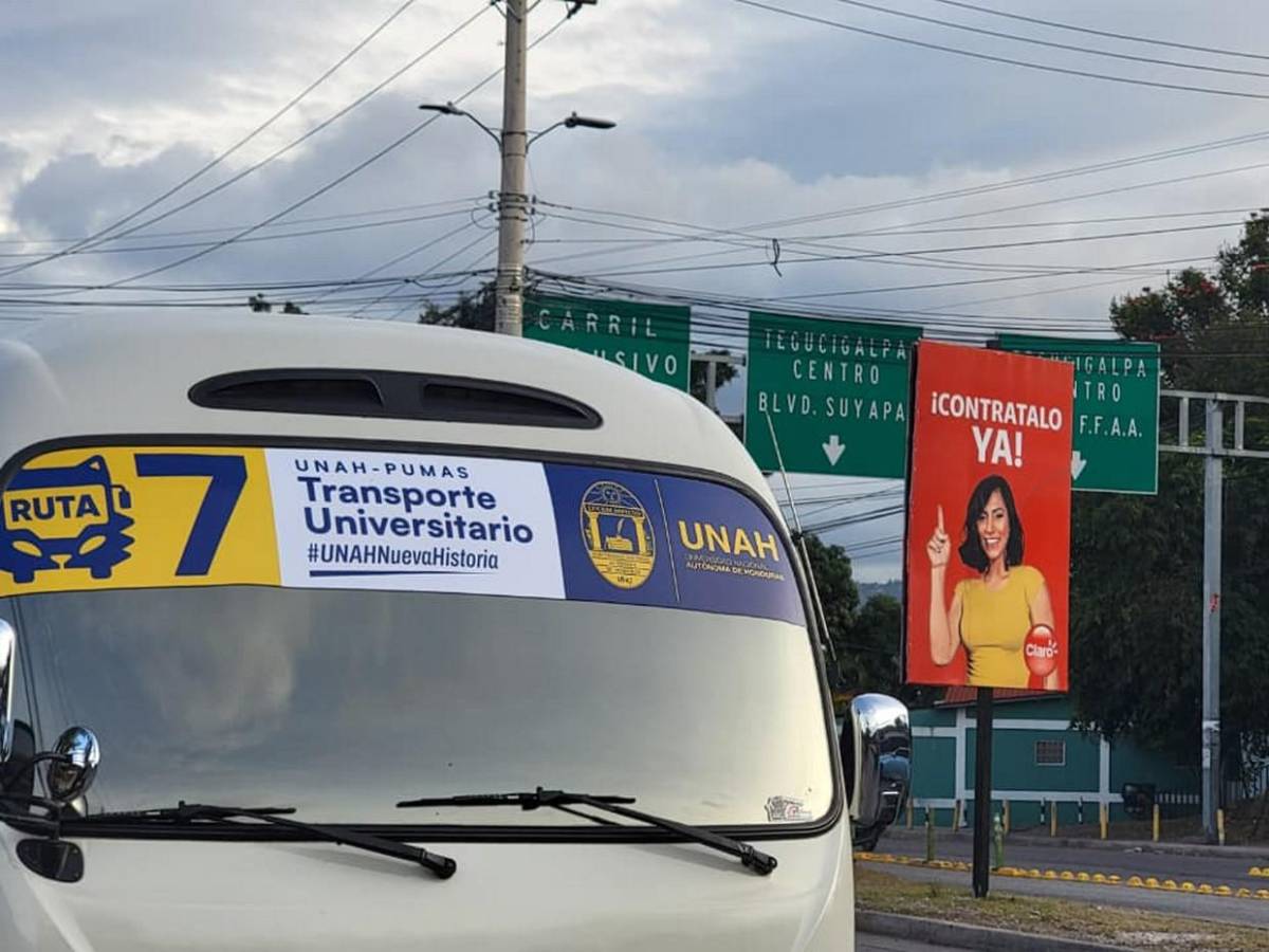 Buses gratuitos de la UNAH ya están en circulación en la capital