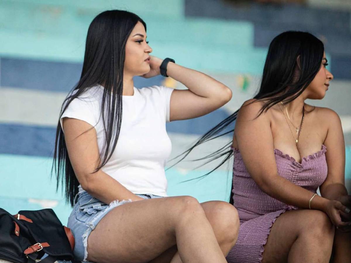 Pelirroja robó miradas: Las lindas chicas que llegaron al Morazán para el Olimpia vs Génesis PN
