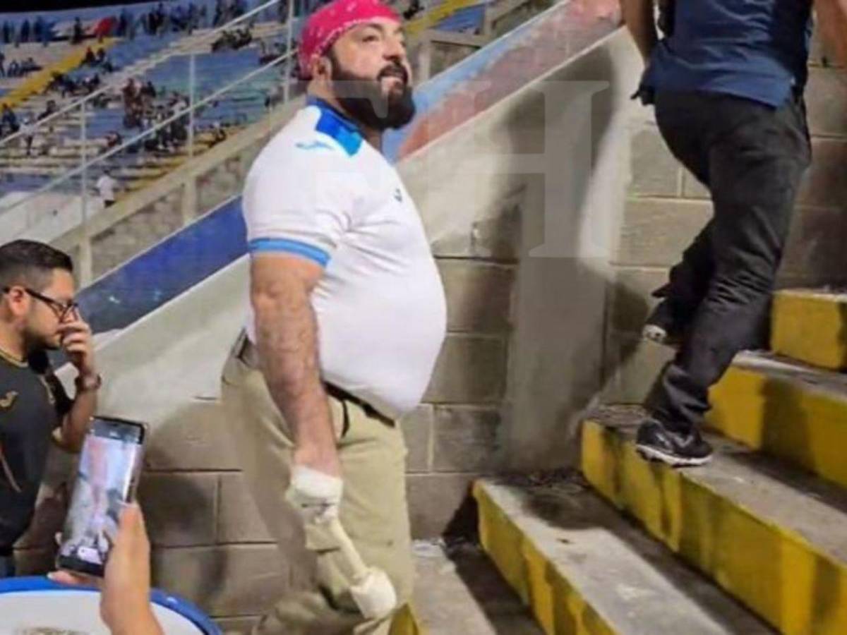 ¿A qué fue al sector de sol? Así lució Luis Redondo en el partido Honduras vs Antigua