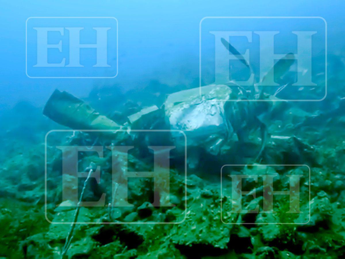 A un año de la tragedia aérea en Roatán: así luce desde el fondo del mar el avión