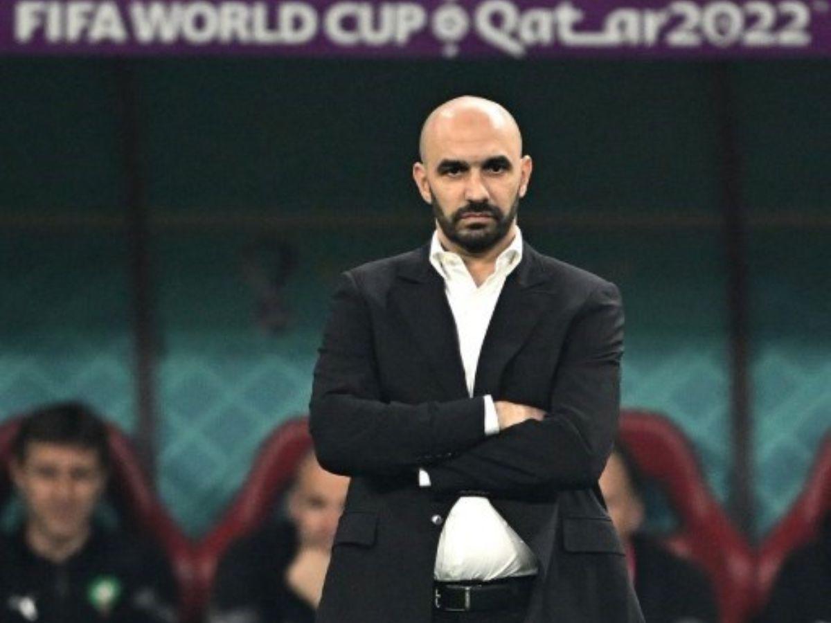 El técnico de Marruecos hizo un gran papel en el Mundial de Qatar 2022.