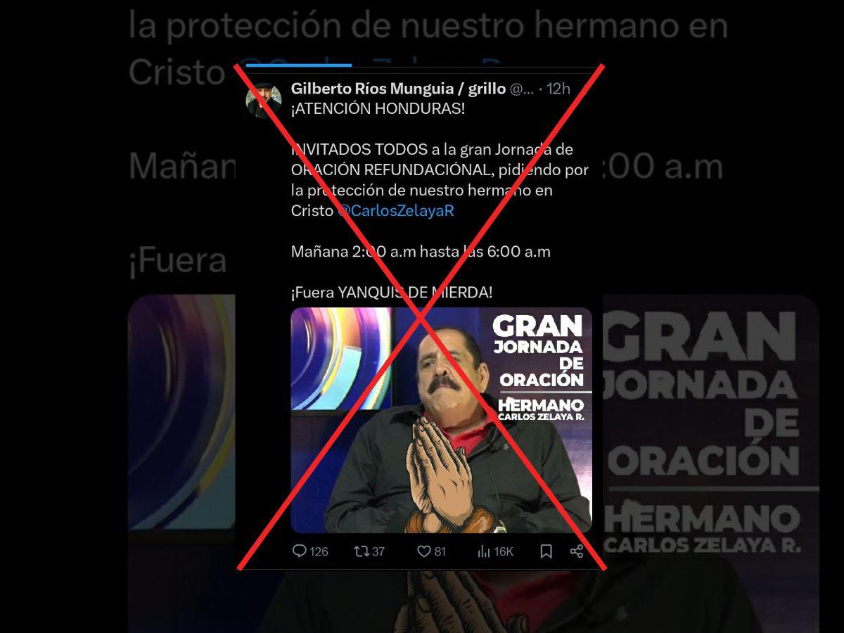 $!Captura de pantalla a una publicación en X (antes Twitter) realizada el 21 de febrero de 2024.