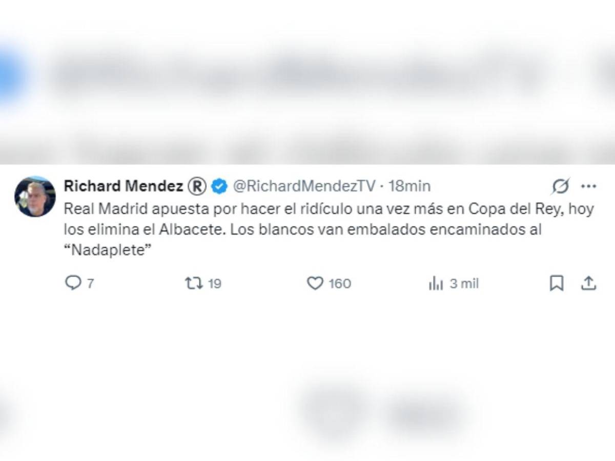 Las reacciones tras la ridícula eliminación del Real Madrid: Están encaminados al nadaplete