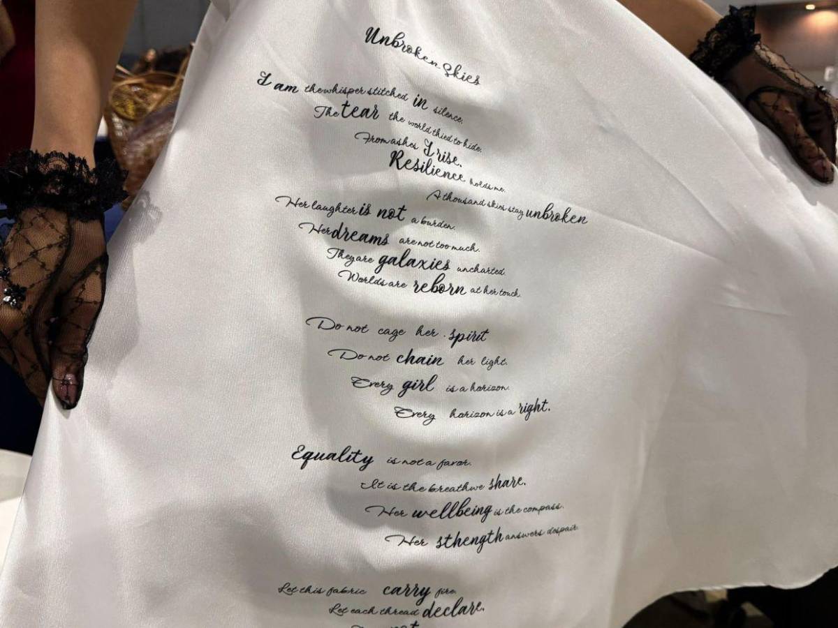 El poderoso mensaje de Alejandra Fuentes en su vestido, durante ensayos de Miss Universo