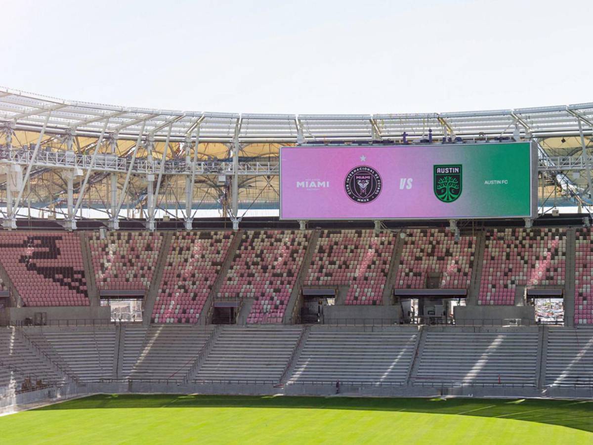 Así es el impresionante estadio que estrenará el Inter Miami de Messi y el hondureño David Ruiz