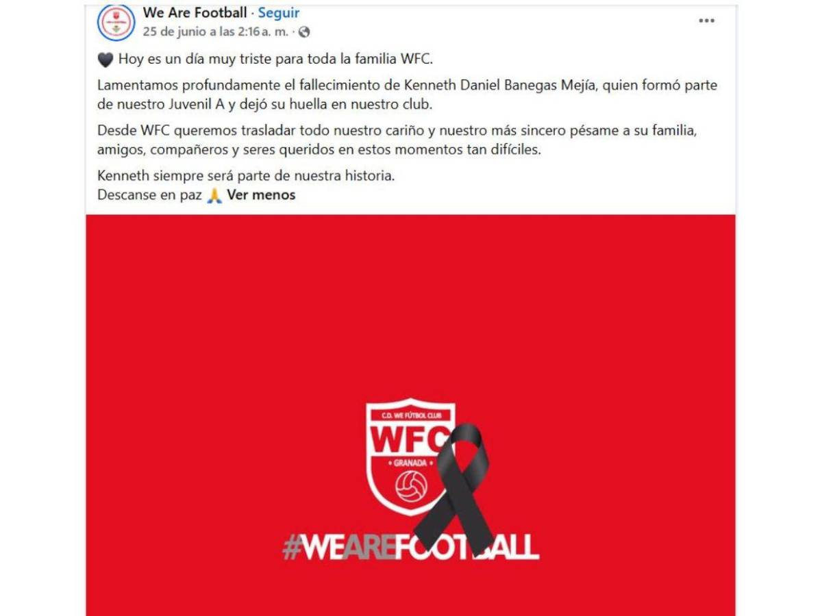 Joven futbolista hondureño muere tras caer de azotea en España: autoridades investigan