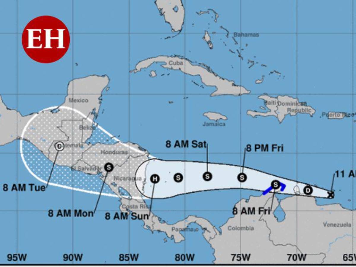 EN VIVO: Así avanza ciclón que ingresará a Honduras a partir del lunes al mediodía