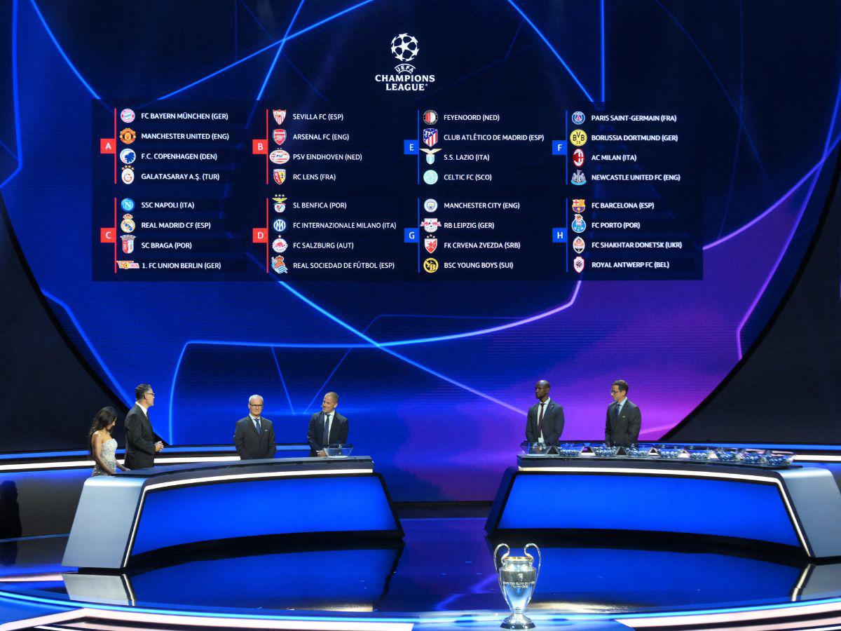 PSG en grupo duro, Barça y Madrid con fortuna: así quedó el sorteo la Champions League 2023-24